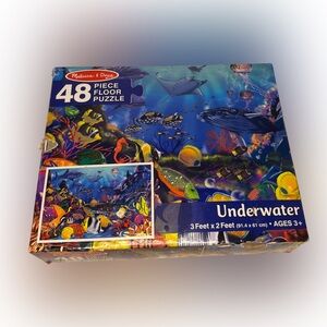 48 piece Floor Puzzle - Underwater Adventure - measures 36”x24” ages 3+